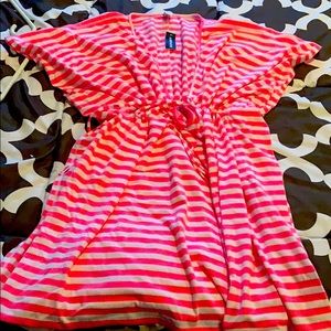 Flowy butterfly sleeve dress